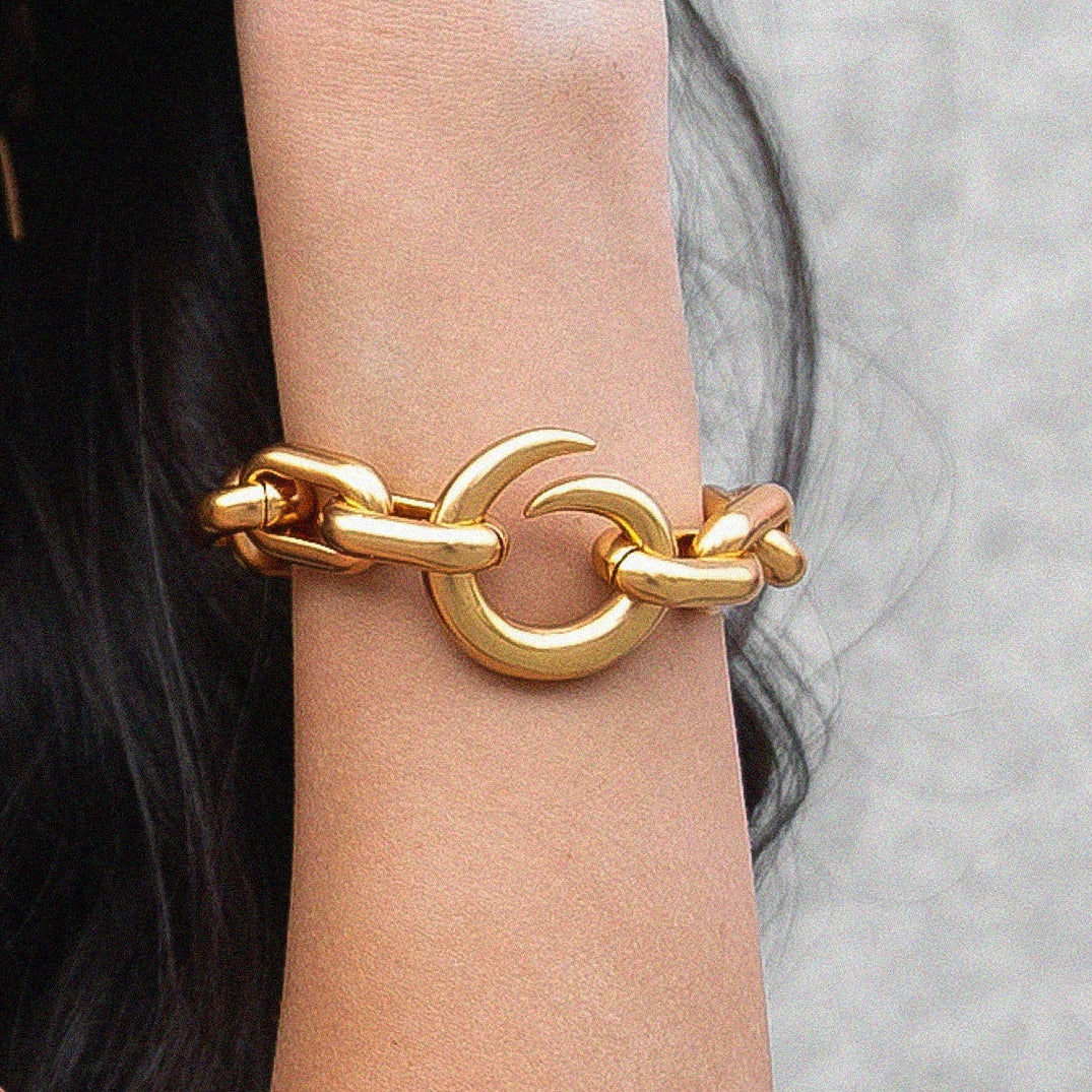 Pulsera Punk Oro