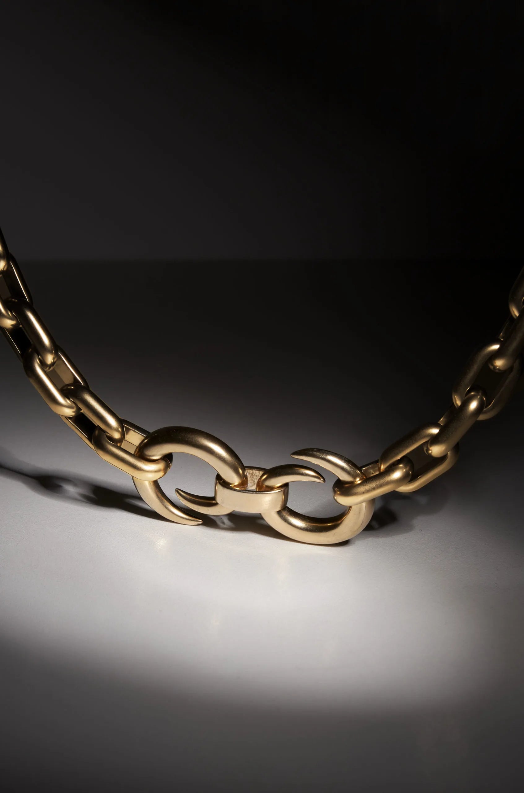 THE DOUBLE PUNK NECKLACE GOLD