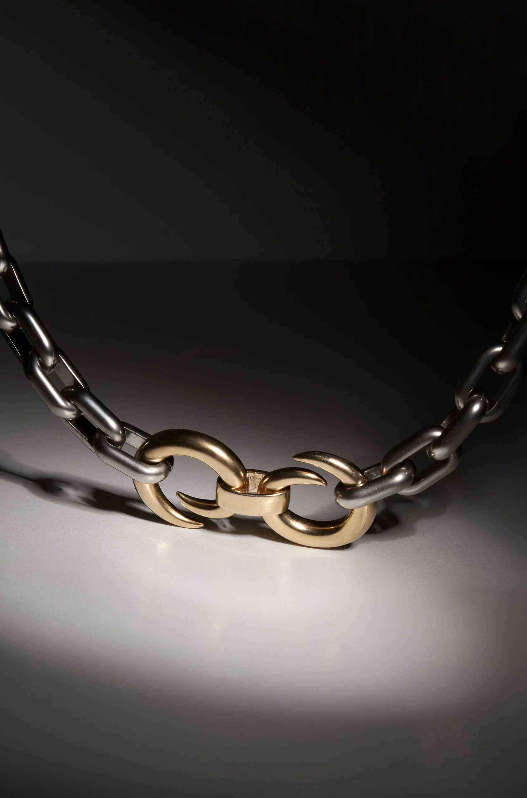 THE DOUBLE PUNK NECKLACE BICOLOR